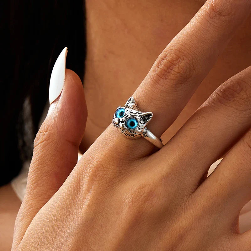 Moonlit Whisker Sterling Silver Ring