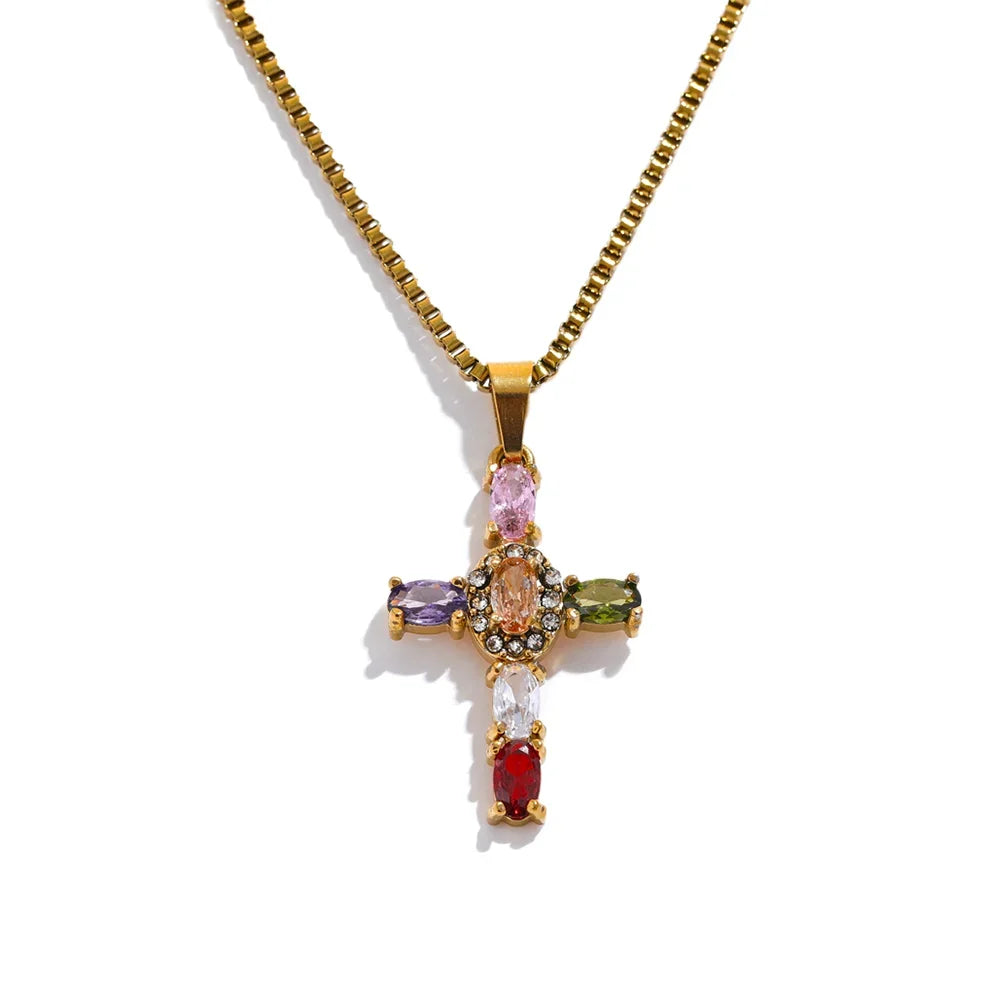 Divine Light Cross Necklace