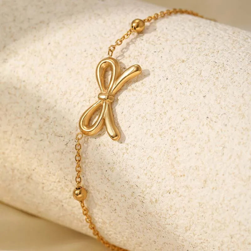 Delphine Bow Charm Bracelet
