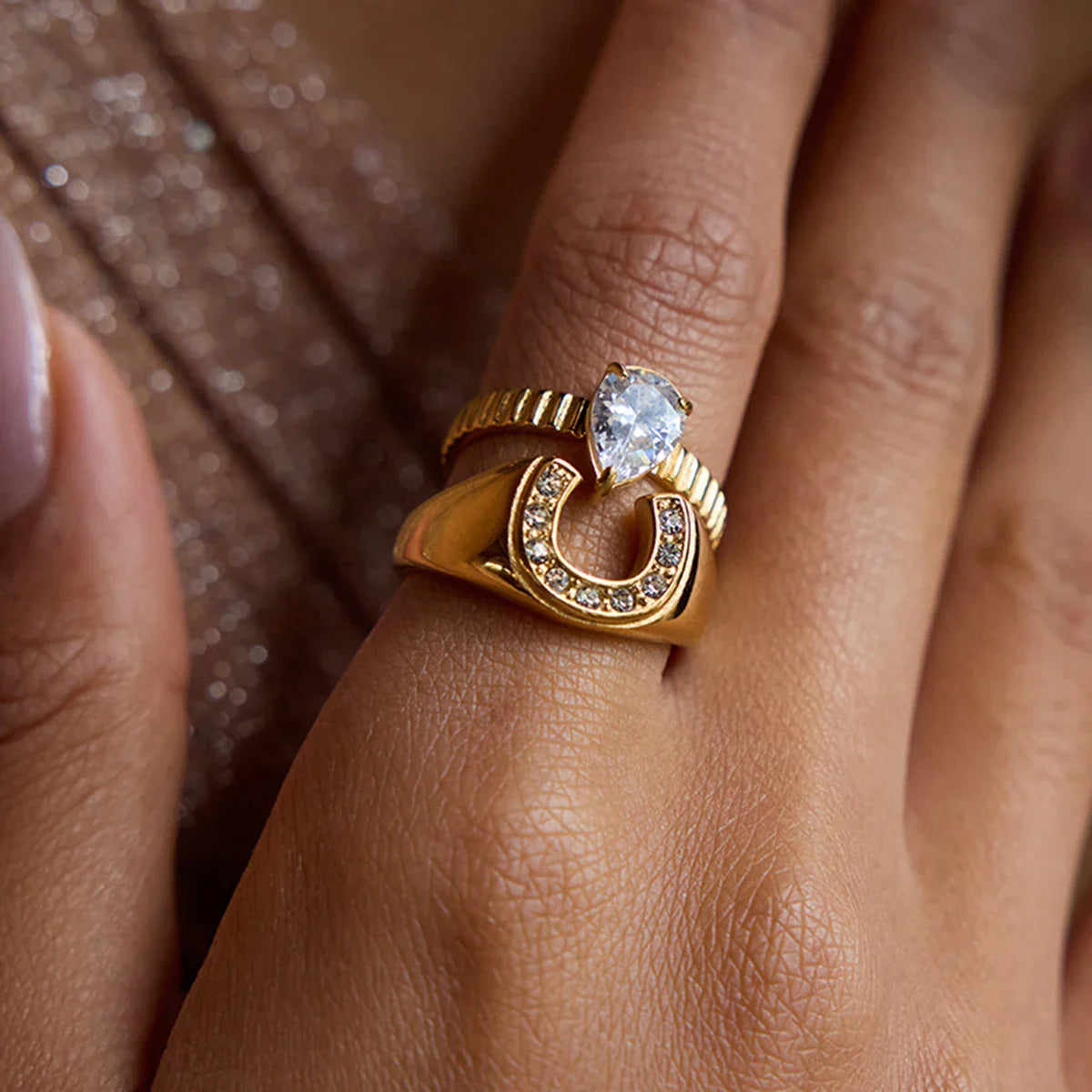 Udenza 18k Gold Plated Ring