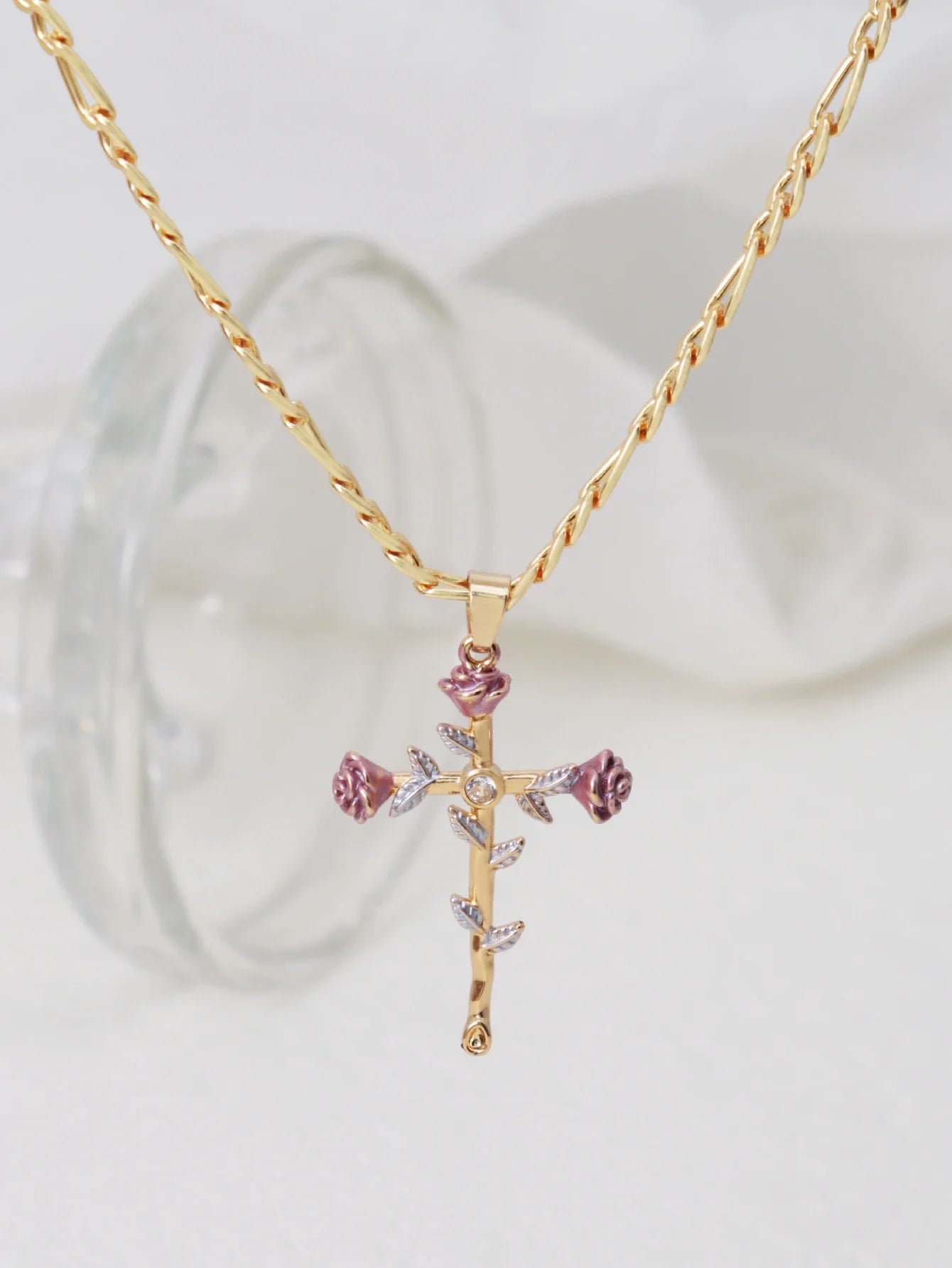 Rosalith Grace Cross Necklace