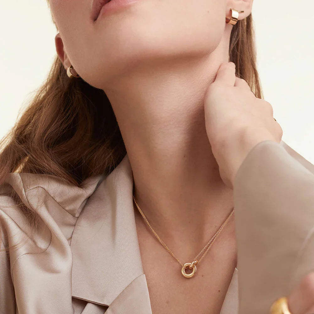 Adora Twin Ring Necklace