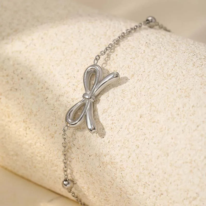 Delphine Bow Charm Bracelet