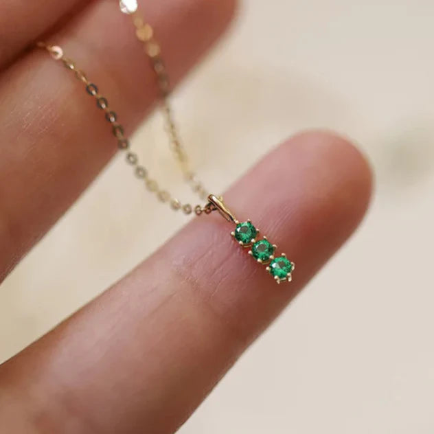 Valeria Solis Emerald Zircon Necklace