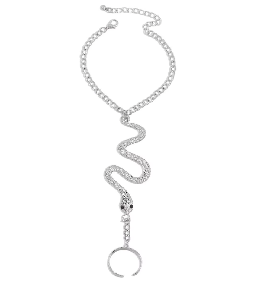 Chrome Fang Hand Chain