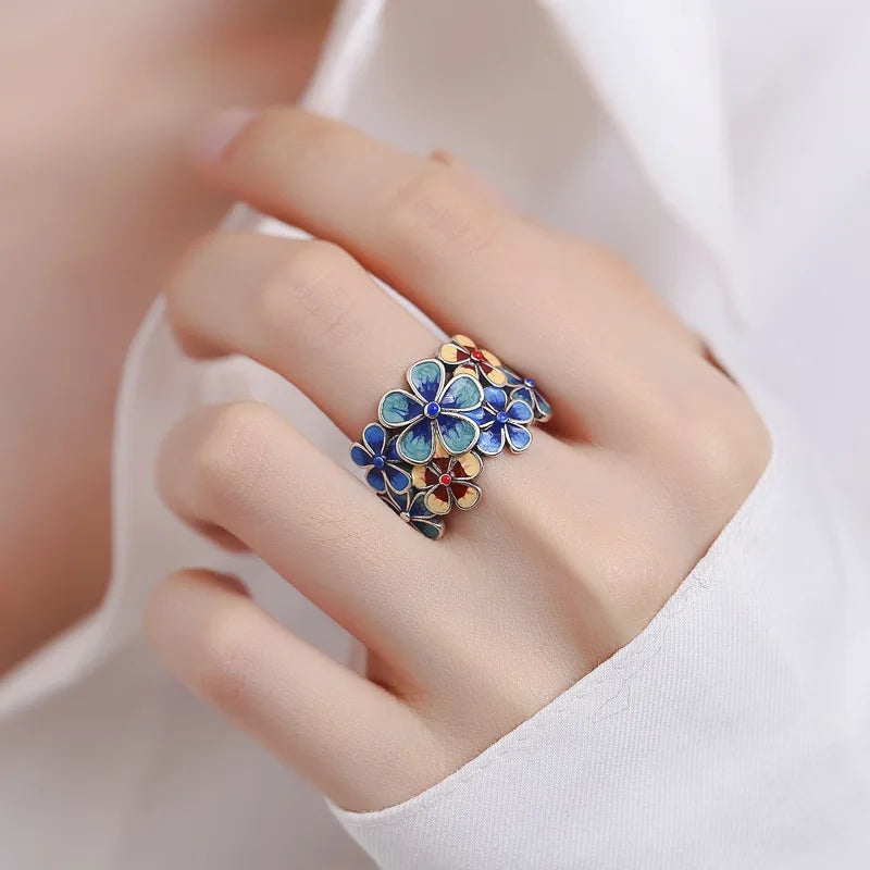 WildFlower Sterling Silver Ring