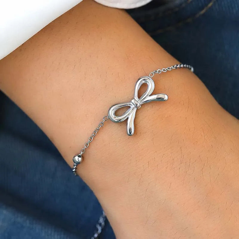 Delphine Bow Charm Bracelet