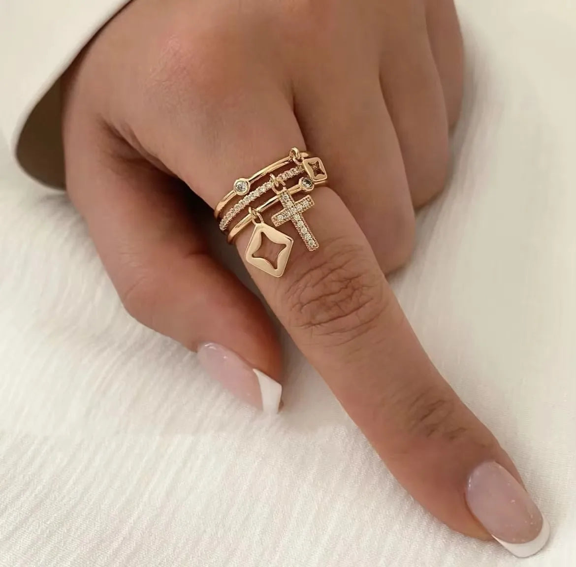 Faith and Form Charm Ring