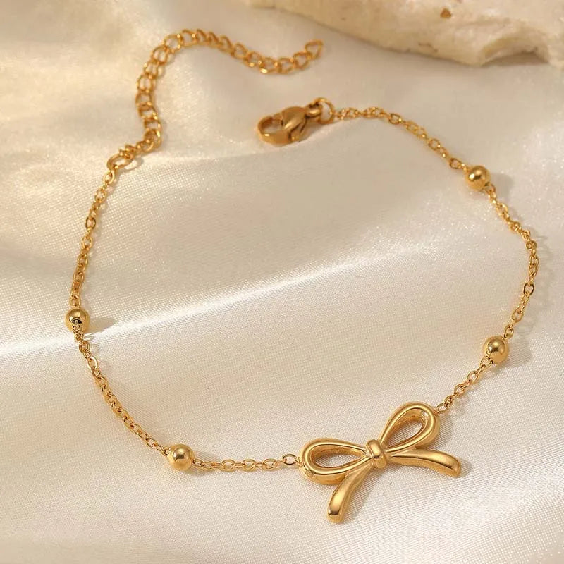 Delphine Bow Charm Bracelet