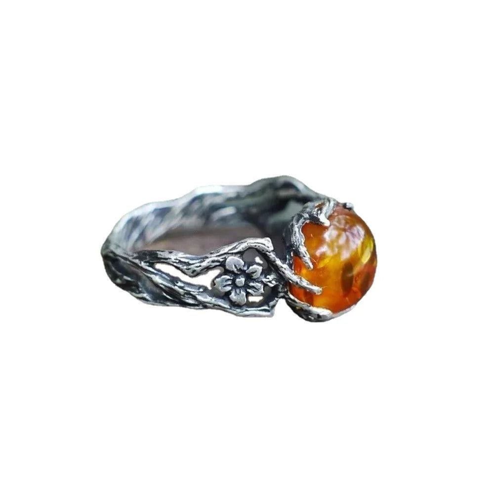 Aracelis Amber Branch Ring