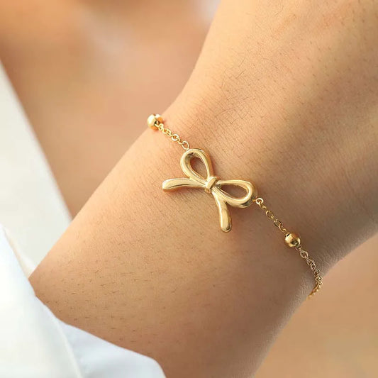 Delphine Bow Charm Bracelet