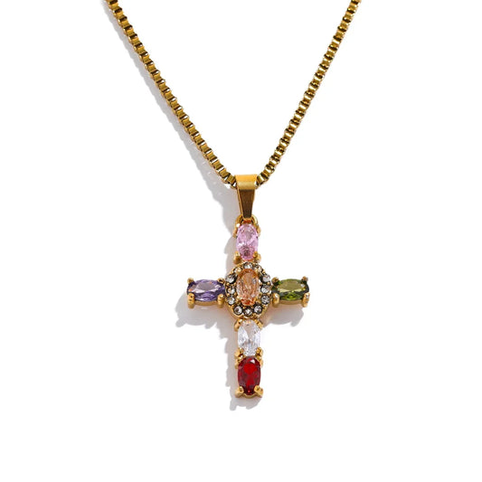 Divine Light Cross Necklace