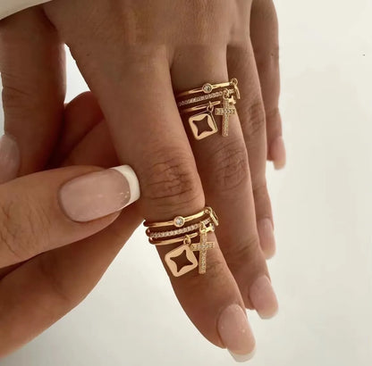 Faith and Form Charm Ring