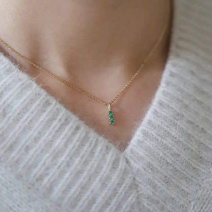 Valeria Solis Emerald Zircon Necklace