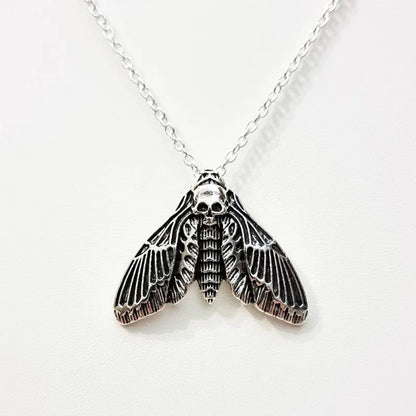 Vanta Antique Moth Necklace
