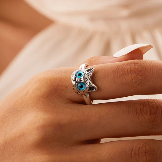 Moonlit Whisker Sterling Silver Ring