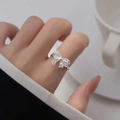 Sweetie Tie Silver Ring