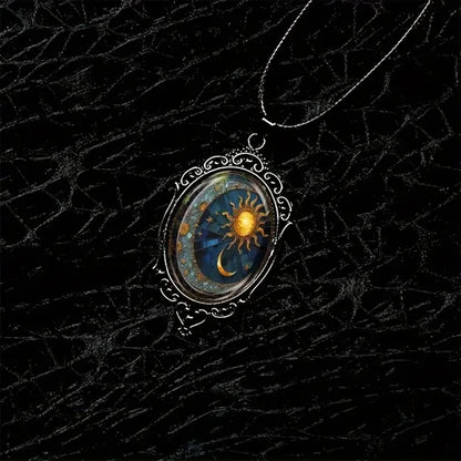 Obsidian Arc Celestial Necklace