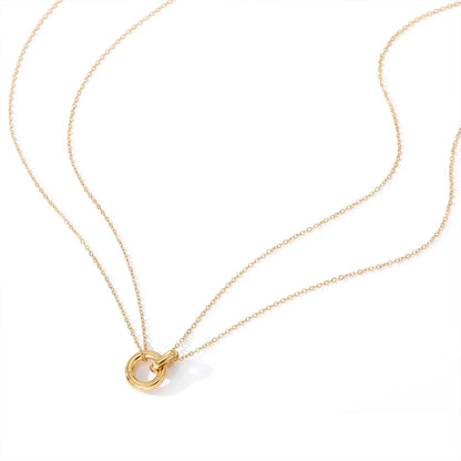 Adora Twin Ring Necklace