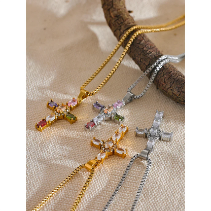 Divine Light Cross Necklace