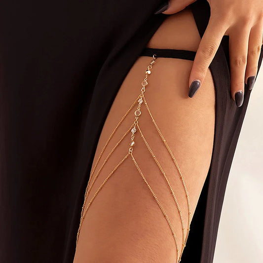 Elira Glint Leg Chain