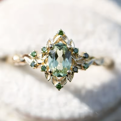 Eden Verdigris Corona Ring