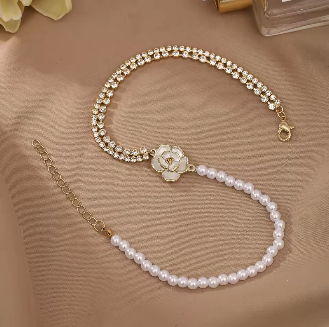 Camellia Pearl Bracelet