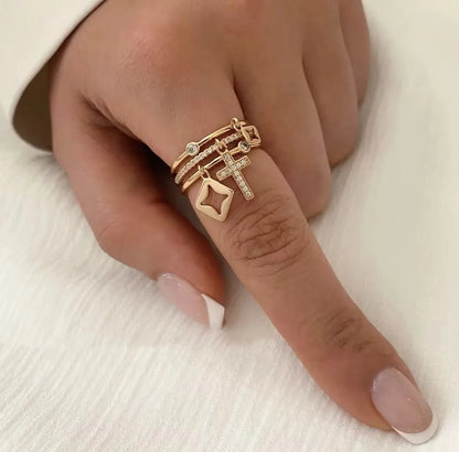 Faith and Form Charm Ring