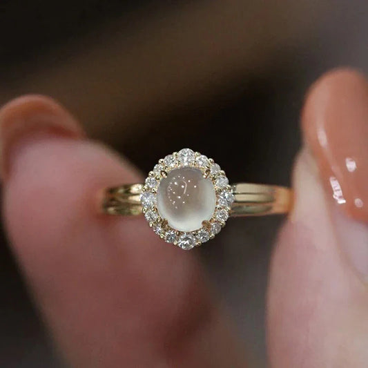 June Avery Moonstone Ring